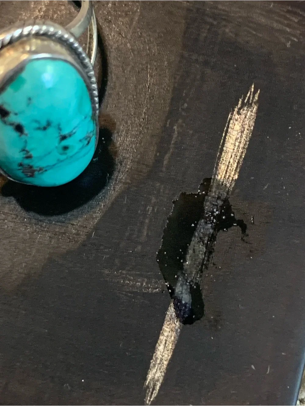 Turquoise Oval Stone Sterling Silver Ring - Women's Turquoise Ring